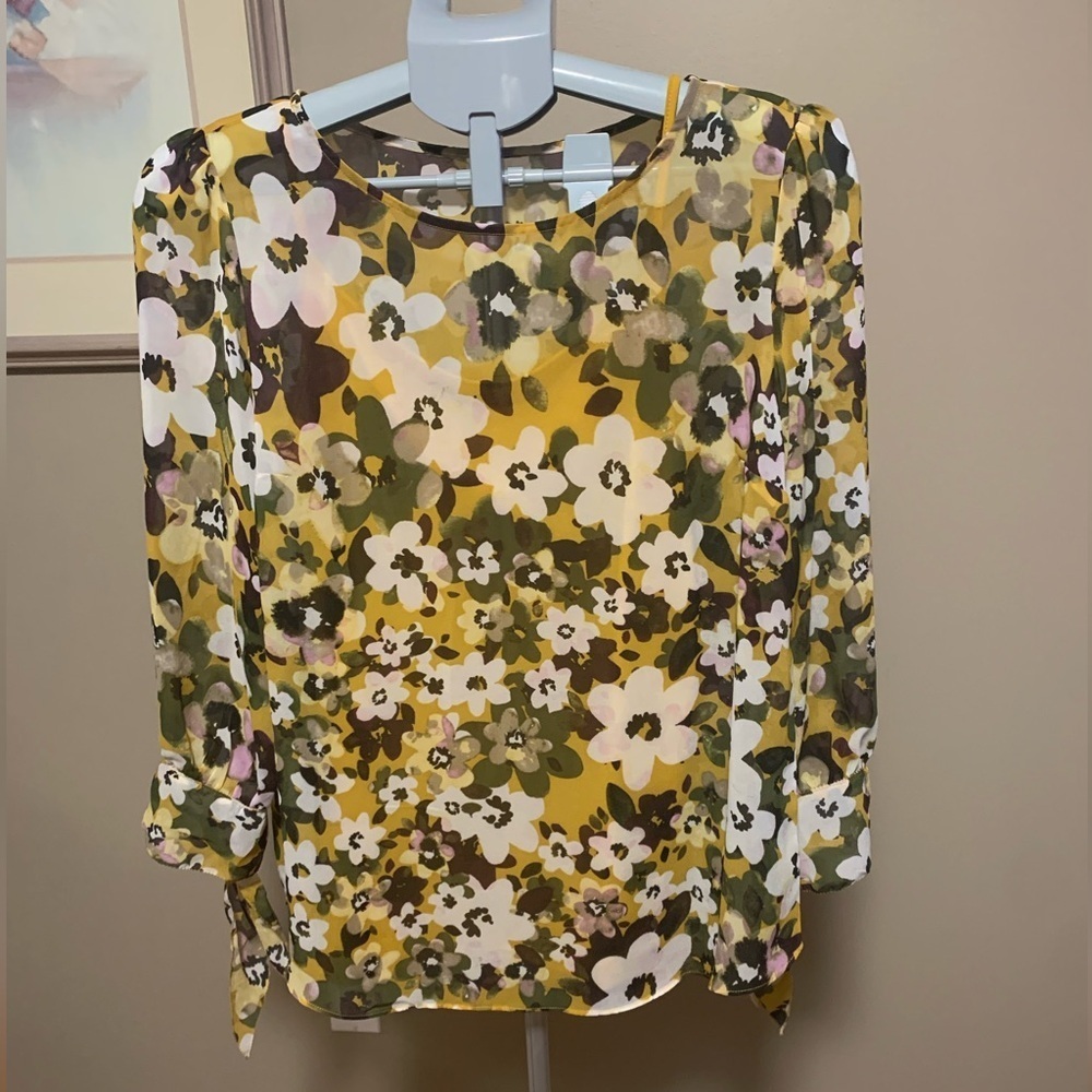 2 Piece Women’s Floral Blouse Set Size Large
